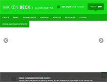 Tablet Screenshot of maiken-beck.dk